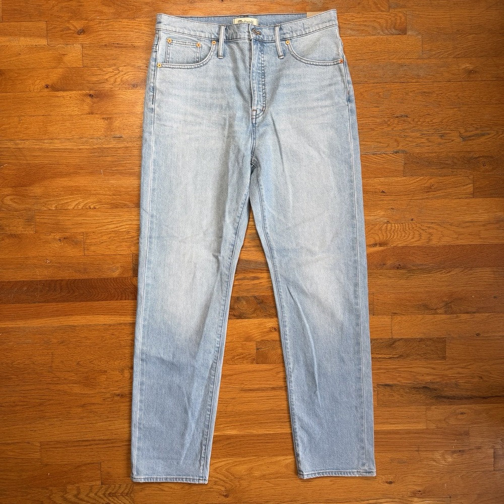 Madewell Womens Rainbow Selvedge Jeans Sz 32 Tall BNWT Classic Straight Denim